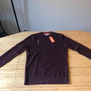 Knit Superdry Academy Crew Men's Sweater Medium Deep Port
